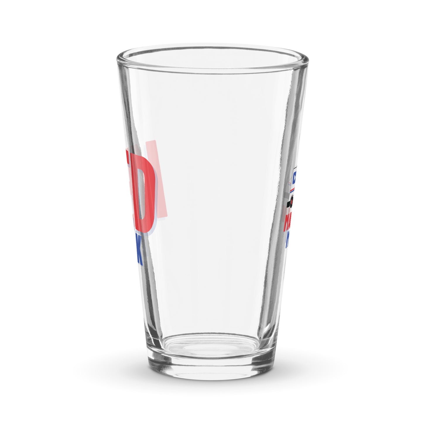 KED Talk pint glass