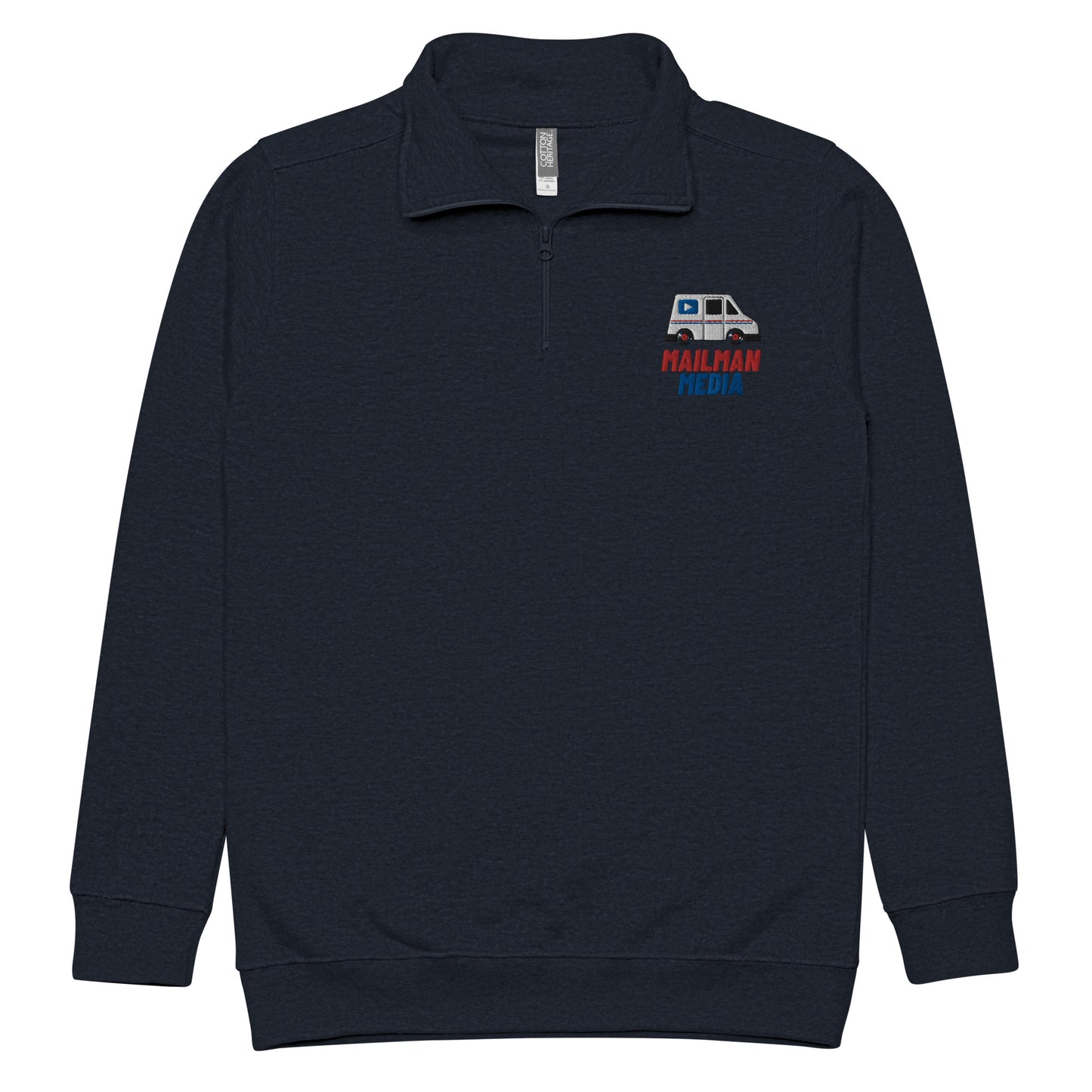 Mailman Media fleece pullover (Navy)