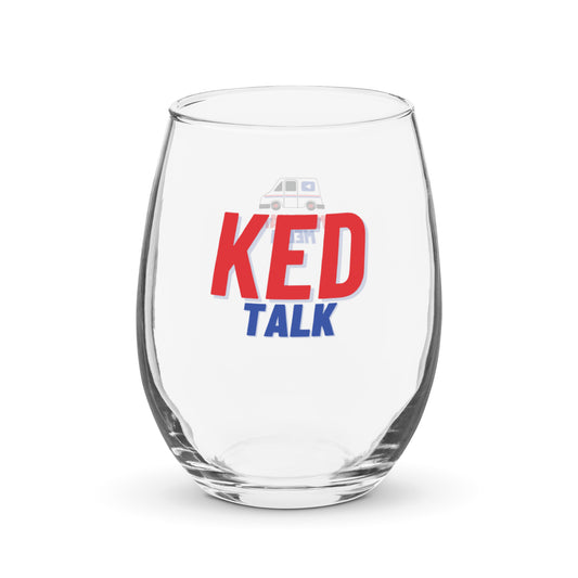 KED Talk wine glass