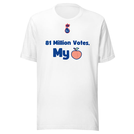 81 Million Votes, My Peach T-Shirt (White)